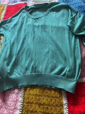 Light Teal Crewneck Sweater